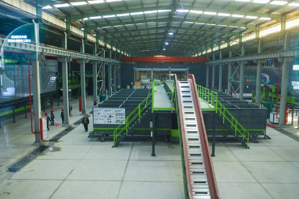 城市綜合可回收物分揀輸送平臺生產線